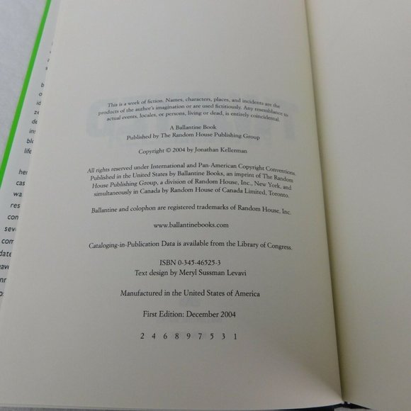 Lot of 2 Jonathan Kellerman HCDJ Petra Connor Billy Straight 1998 Twisted 2004 - Picture 9 of 9